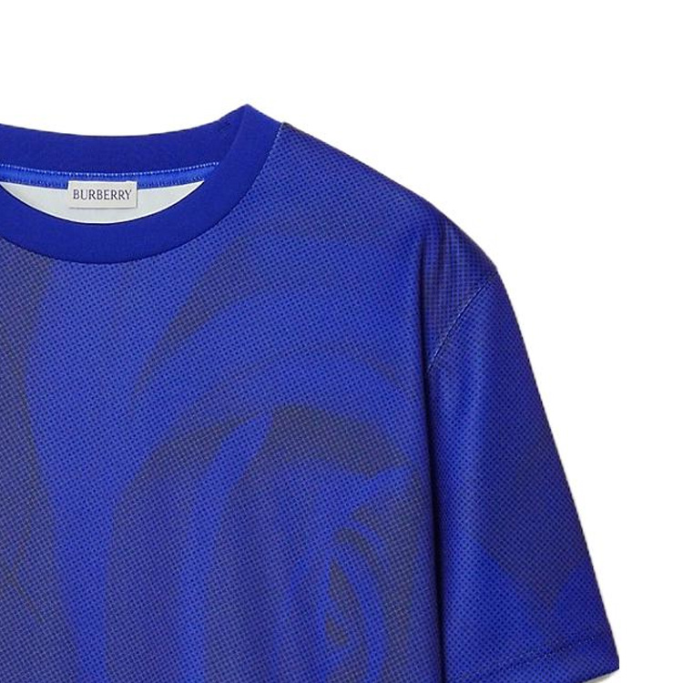 Shop (W) Burberry Kaos Crewneck Motif All-Over Print 80772271