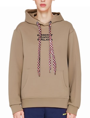 (Women) Burberry Beige Alphabet Print Hooded Pullover Sweatshirt 80208321 Lookbook (Women) Burberry Beige Alphabet Print Hooded Pullover Sweatshirt 80208321
