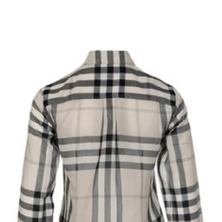 (Women) Burberry  Beige Checkered Long Sleeve Button-Up Shirt. 40503861 圖 5