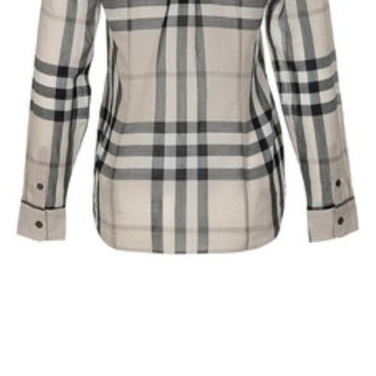 (Women) Burberry  Beige Checkered Long Sleeve Button-Up Shirt. 40503861 圖 6
