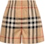 Buy (W) 博柏利 米色格纹休闲短裤 80710911