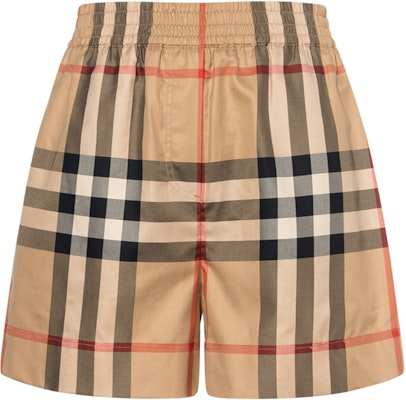 (W) 博柏利 米色格纹休闲短裤 80710911 Order (W) 博柏利 米色格纹休闲短裤 80710911