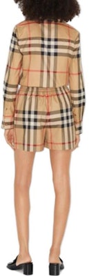 (W) 博柏利 米色格纹休闲短裤 80710911 Details for (W) 博柏利 米色格纹休闲短裤 80710911