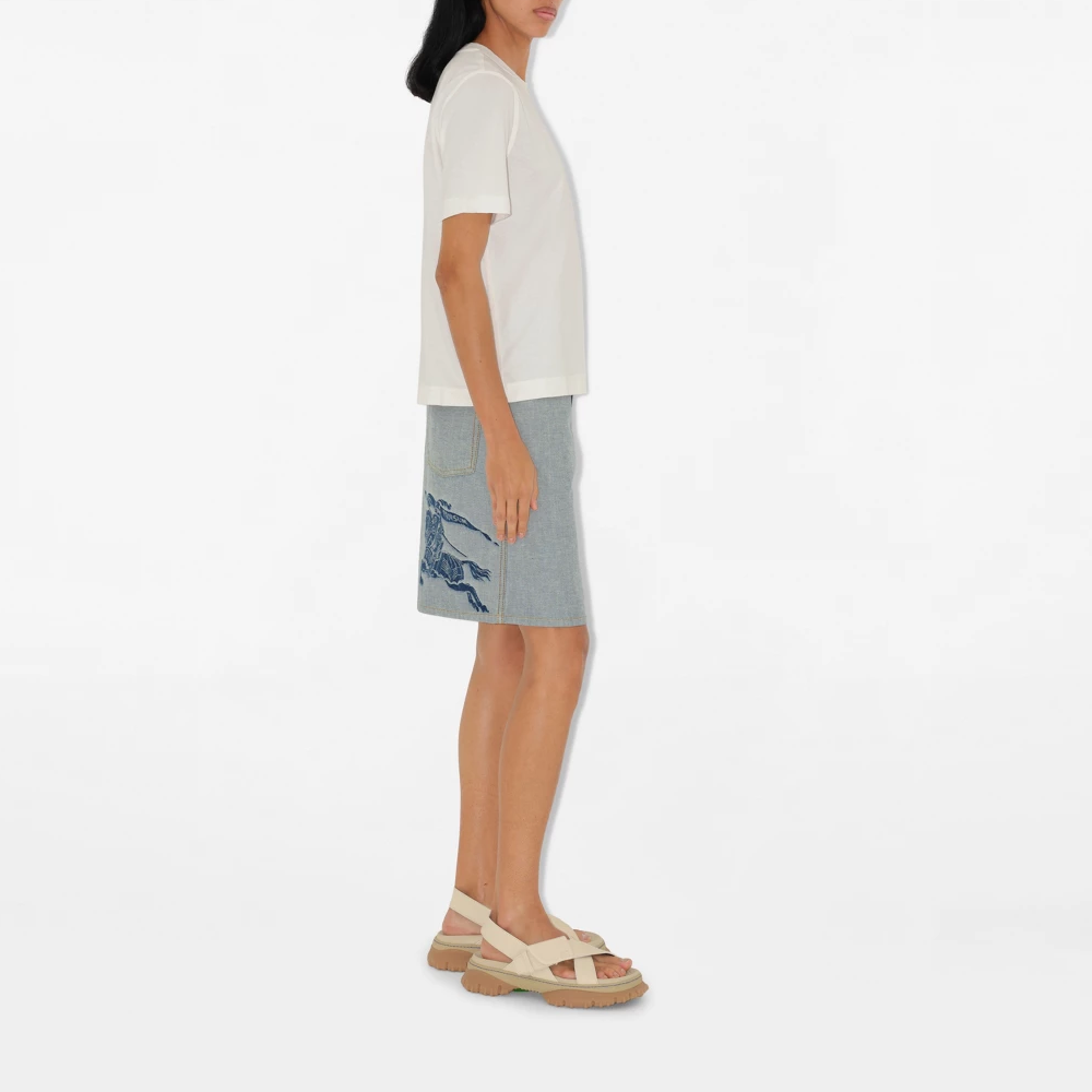 (Women) Burberry  Beige Crew Neck Short Sleeve T-Shirt 80936511 圖 5