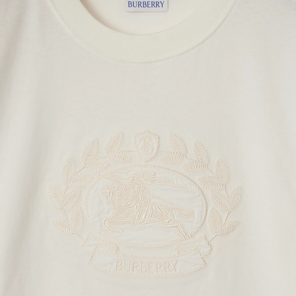(Women) Burberry  Beige Crew Neck Short Sleeve T-Shirt 80936511 圖 6