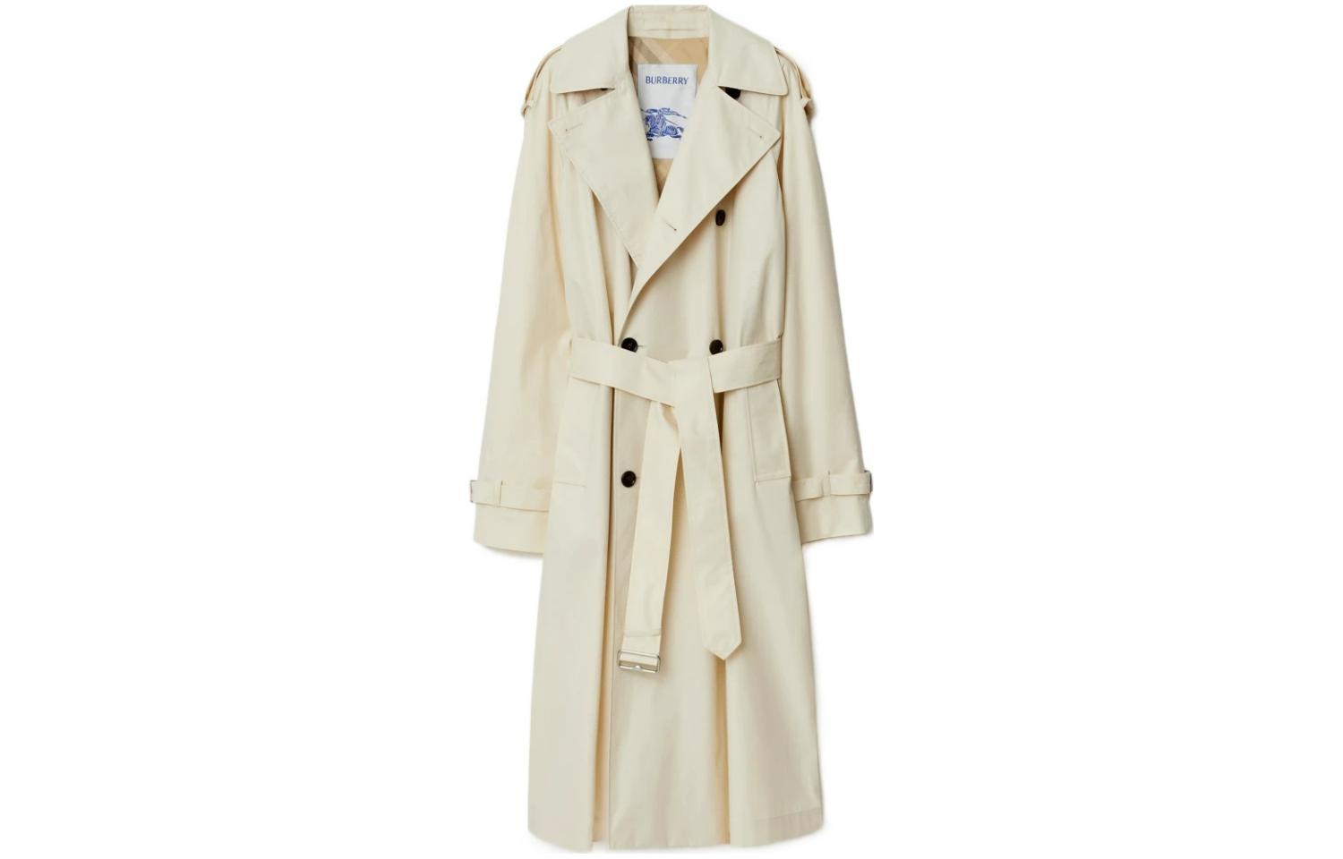 Order (W) Burberry Gabardina Beige Cruzada con Cinturón Chaqueta de Primavera. 80808631