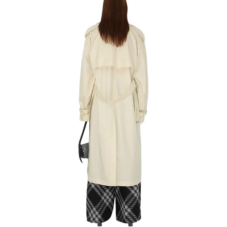 Shop (W) Burberry Gabardina Beige Cruzada con Cinturón Chaqueta de Primavera. 80808631