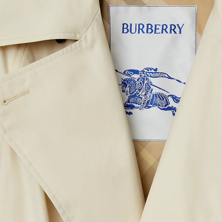 Sizing (W) Burberry Gabardina Beige Cruzada con Cinturón Chaqueta de Primavera. 80808631