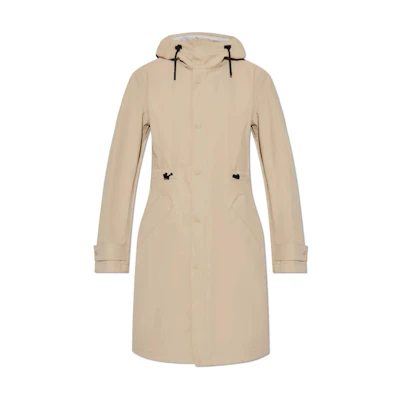 (Women) Burberry Beige Hooded Belted Long-Sleeve Trench Coat. 80916221