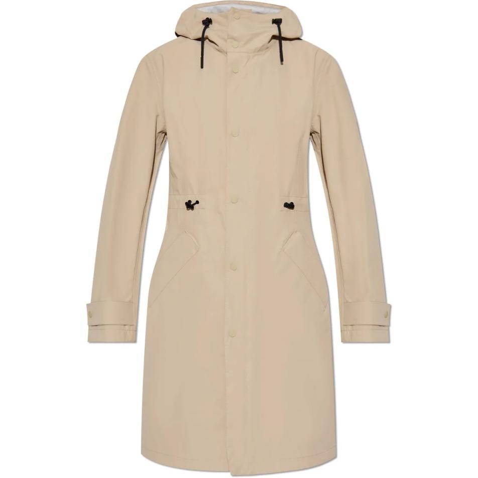 Order (W) Abrigo Trench Burberry Beige con Capucha, Cinturón y Mangas Largas. 80916221