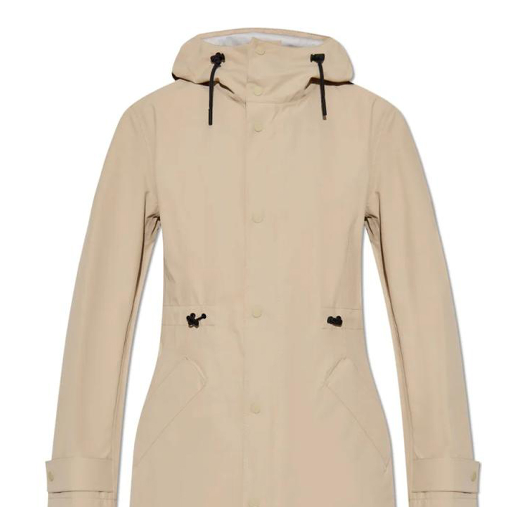 Details for (W) Abrigo Trench Burberry Beige con Capucha, Cinturón y Mangas Largas. 80916221