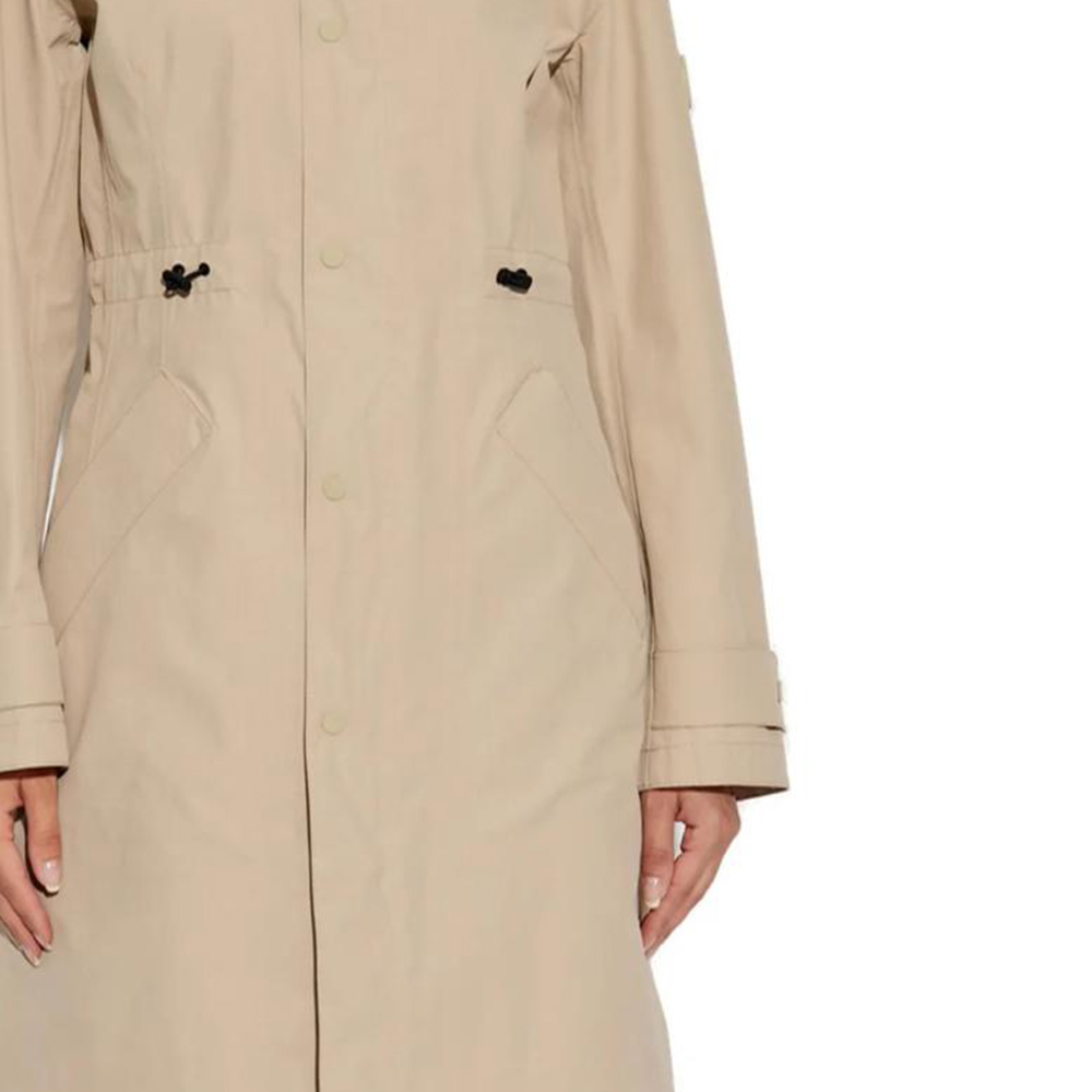 Sizing (W) Abrigo Trench Burberry Beige con Capucha, Cinturón y Mangas Largas. 80916221