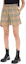 Purchase (Women) Burberry Beige Plaid Mid-Rise Relaxed Fit Elastic Shorts 80831471