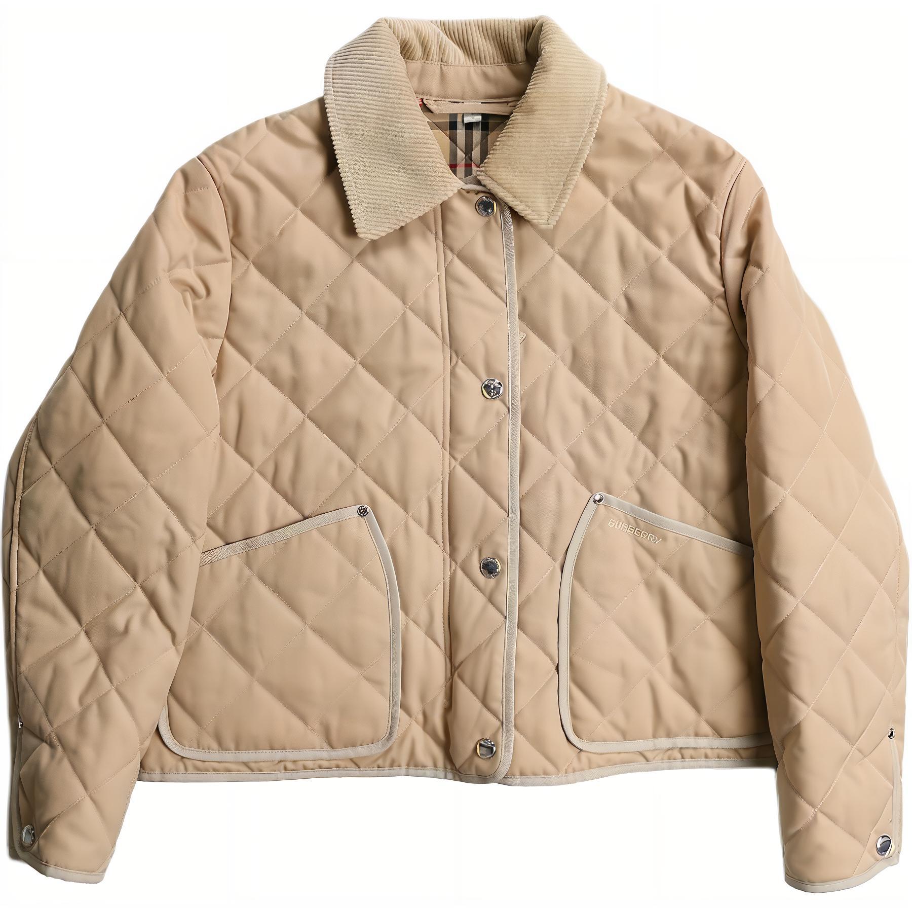 (Women) Burberry  Beige Single-Breasted Tailored Long Sleeve Jacket. 80960261