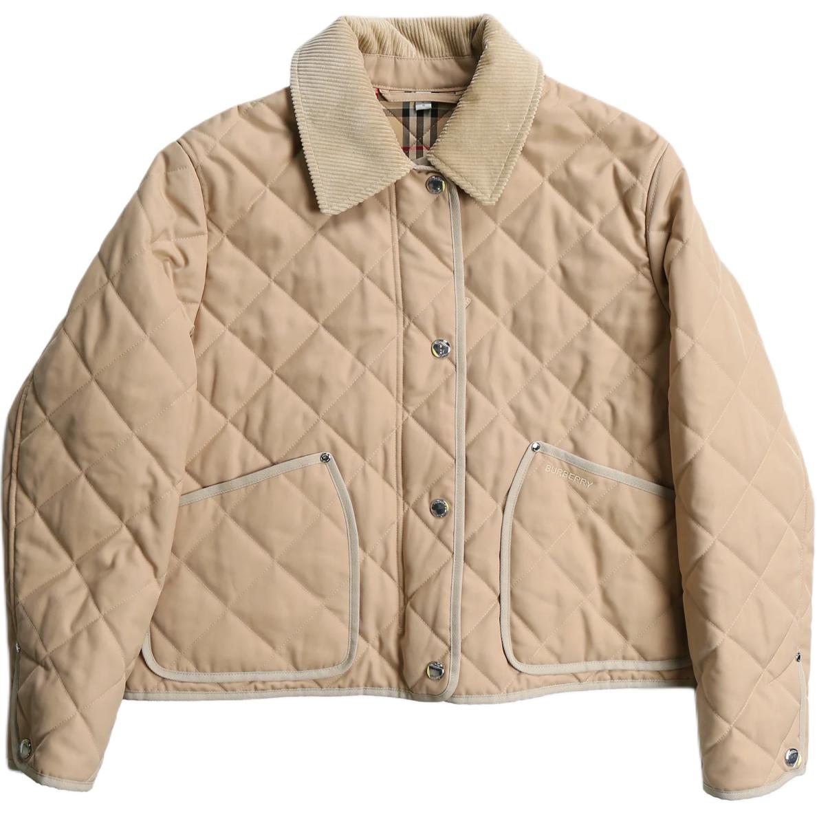 Order (W) Burberry Chaqueta Beige Entallada de Manga Larga y Botón Único. 80960261