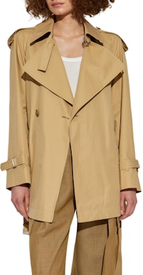 (W) Burberry Beige Trench Coat Sabuk dan Lengan Panjang. 80955081 Shop (W) Burberry Beige Trench Coat Sabuk dan Lengan Panjang. 80955081