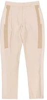 (Women) Burberry Beige Zip-Straight Cropped Casual Pants. 45626581 (Women) Burberry Beige Zip-Straight Cropped Casual Pants. 45626581