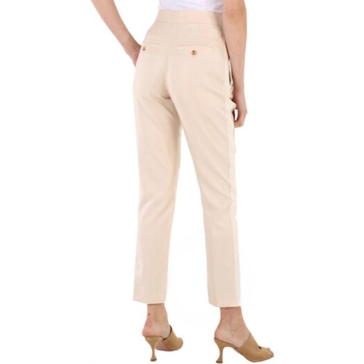 (Women) Burberry  Beige Zip-Straight Cropped Casual Pants. 45626581 圖 6