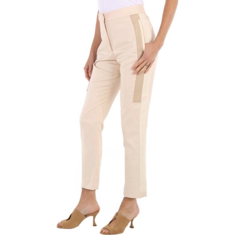 (Women) Burberry  Beige Zip-Straight Cropped Casual Pants. 45626581 圖 7