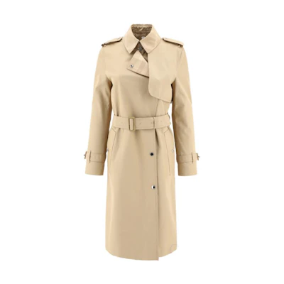 (Women) Burberry Belted Trench Coat Khaki - Classic Mid-Length Outerwear 80658021