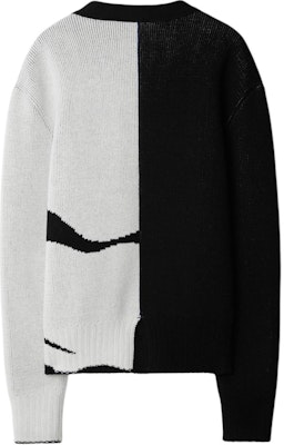 (Women) Burberry Black & White Pattern Knit Cardigan Long Sleeve Casual Sweater. 80963391 Lookbook (Women) Burberry Black & White Pattern Knit Cardigan Long Sleeve Casual Sweater. 80963391
