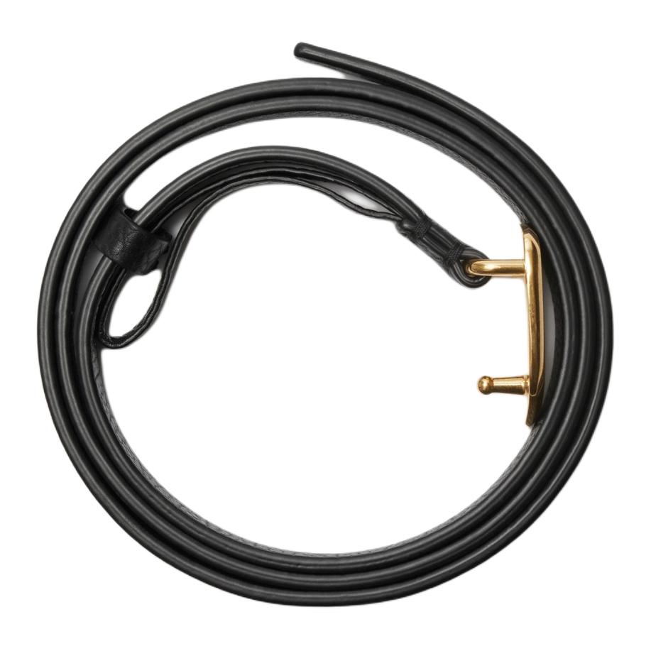 Lookbook (W) バーバリー ブラック カーフスキン レザー ロゴ ベルト 幅1.5CM 80933901