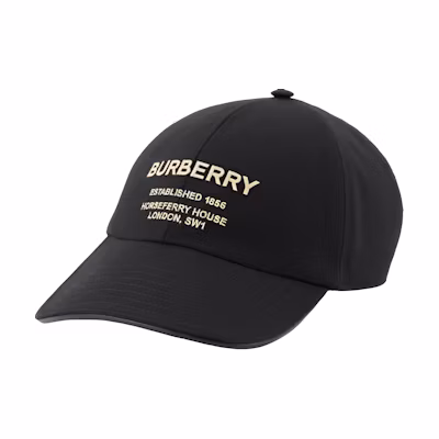 (Women) Burberry Black Cap with Letter Logo Design. 80680341