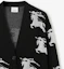 Sizing (W) Burberry 黑色針織開衫毛衣帶動物刺繡圖案。 80703271