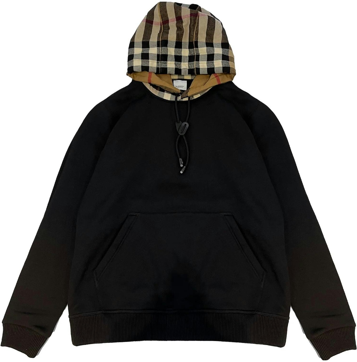 women-burberry-black-check-print-hooded-long-sleeve-sweatshirt-8045004-black-sw