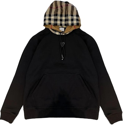 (Women) Burberry Black Check Print Hooded Long Sleeve Sweatshirt. 8045004 BLACK SW Order (Women) Burberry Black Check Print Hooded Long Sleeve Sweatshirt. 8045004 BLACK SW