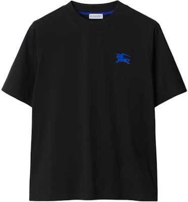 (W) Camiseta Negra Burberry Cuello Redondo con Logo Bordado. 80849731 Buy (W) Camiseta Negra Burberry Cuello Redondo con Logo Bordado. 80849731