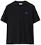 Order (W) Camiseta Negra Burberry Cuello Redondo con Logo Bordado. 80849731