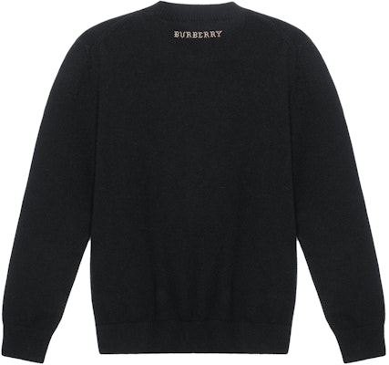 (Women) Burberry Black Deer Intarsia Wool-Blend Sweater Pullover. 80506121 Lookbook (Women) Burberry Black Deer Intarsia Wool-Blend Sweater Pullover. 80506121