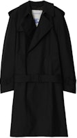 (Women) Burberry Black Double-Breasted Long Trench Coat 80888221 (Women) Burberry Black Double-Breasted Long Trench Coat 80888221