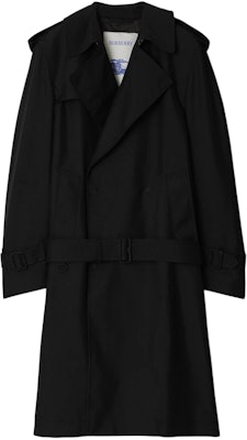 (W) Burberry Gabardina Larga Negra Cruzada Doble Botonadura 80888221 Order (W) Burberry Gabardina Larga Negra Cruzada Doble Botonadura 80888221