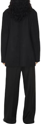 (W) バーバリー ブラック ダブルブレスト ロングトレンチコート ラペルカラー付き. 80726841 Shop (W) バーバリー ブラック ダブルブレスト ロングトレンチコート ラペルカラー付き. 80726841