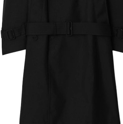 (W) Burberry Gabardina Larga Negra Cruzada Doble Botonadura 80888221 Details for (W) Burberry Gabardina Larga Negra Cruzada Doble Botonadura 80888221
