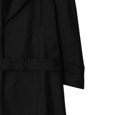 (W) Burberry Gabardina Larga Negra Cruzada Doble Botonadura 80888221 Sizing (W) Burberry Gabardina Larga Negra Cruzada Doble Botonadura 80888221