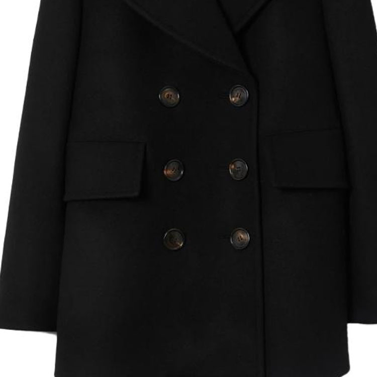 Sizing (W) バーバリー ブラック ダブルブレスト ロングトレンチコート ラペルカラー付き. 80726841