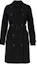 Order (Women) Burberry Black Double-Breasted Mid-Length Trench Coat. 80794091