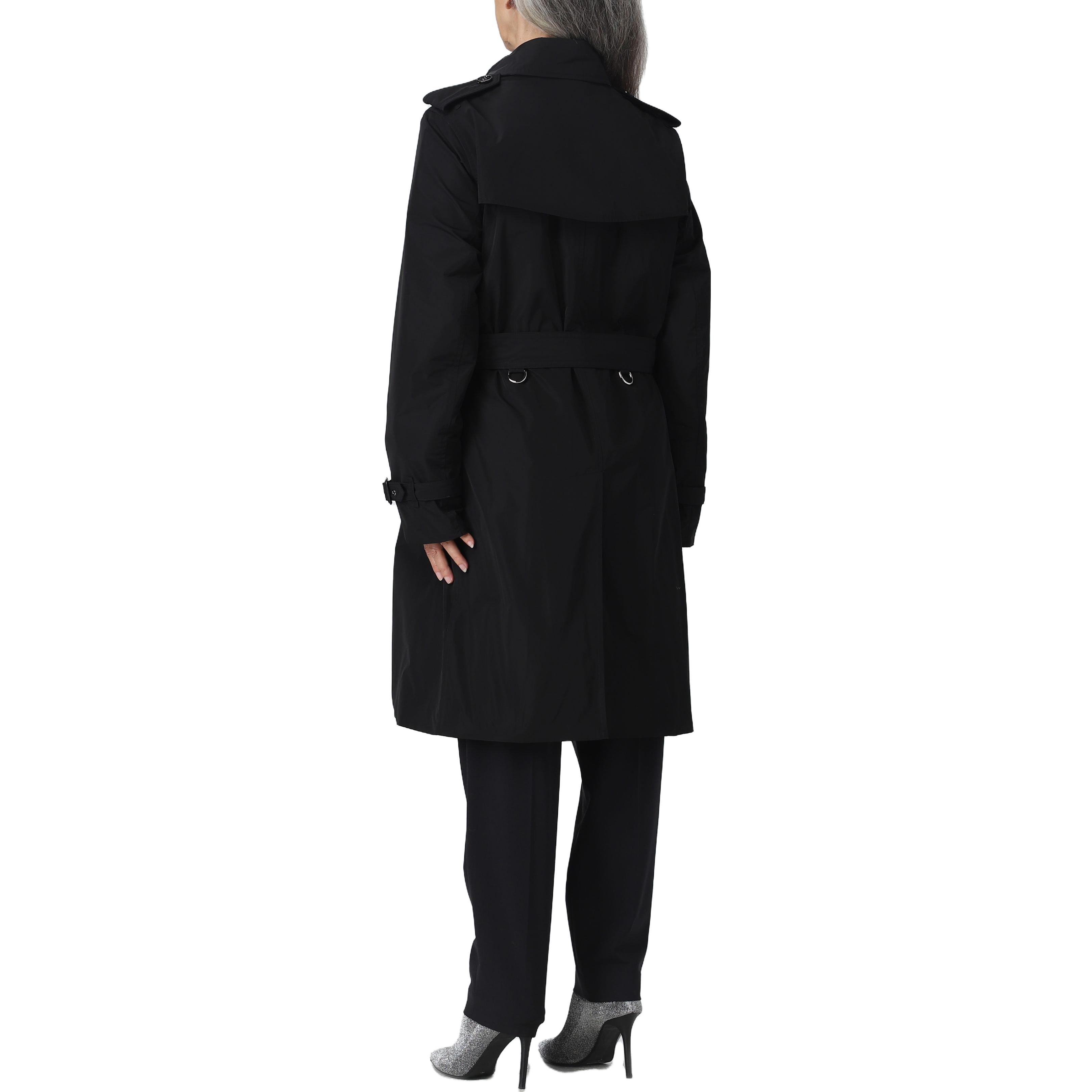 (Women) Burberry  Black Double-Breasted Mid-Length Jacket 80696661 圖 4