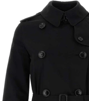 (Women) Burberry Black Double-Breasted Mid-Length Trench Coat. 80794091 Shop (Women) Burberry Black Double-Breasted Mid-Length Trench Coat. 80794091