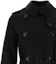 Shop (Women) Burberry Black Double-Breasted Mid-Length Trench Coat. 80794091
