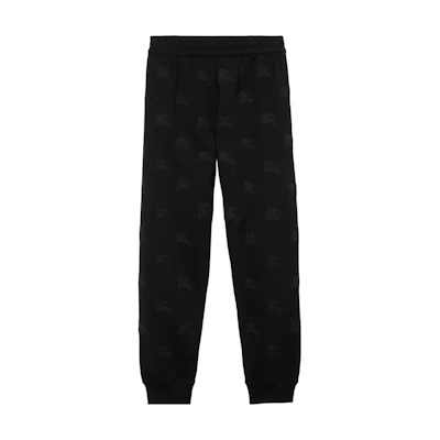 (Women) Burberry Black Elastic Waist Relaxed Fit Jogger Pants. 80720951