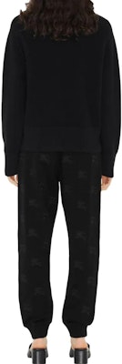 (W) バーバリー ブラック エラスティックウエスト リラックスフィット ジョガーパンツ 80720951 Shop (W) バーバリー ブラック エラスティックウエスト リラックスフィット ジョガーパンツ 80720951