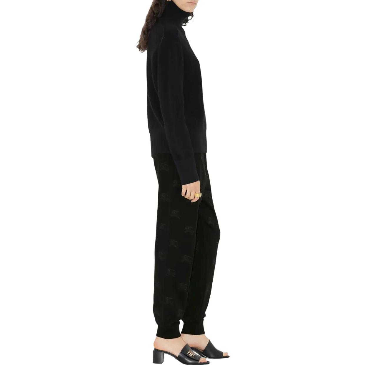 Purchase (W) バーバリー ブラック エラスティックウエスト リラックスフィット ジョガーパンツ 80720951