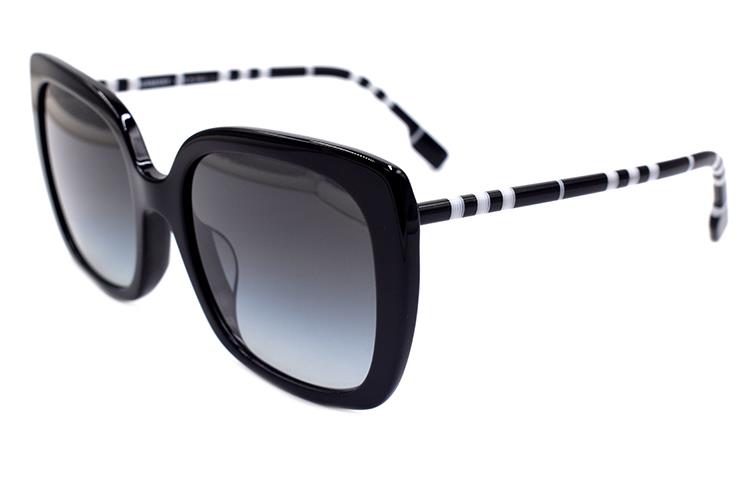 (Women) BURBERRY  Black Elegant Striped Series Holiday Edition Sunglasses 4323F B4323-F 4007/8G 圖 3