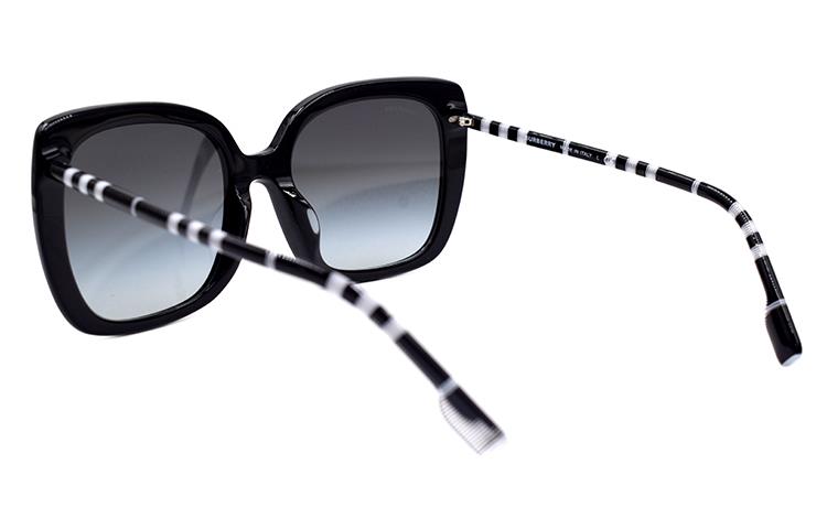 (Women) BURBERRY  Black Elegant Striped Series Holiday Edition Sunglasses 4323F B4323-F 4007/8G 圖 4