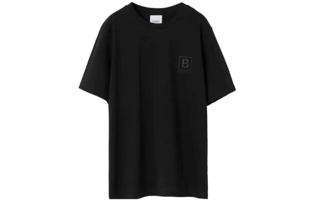 Order (Women) Burberry  Black Embroidered Logo Oversized T-Shirt SS23 80669081