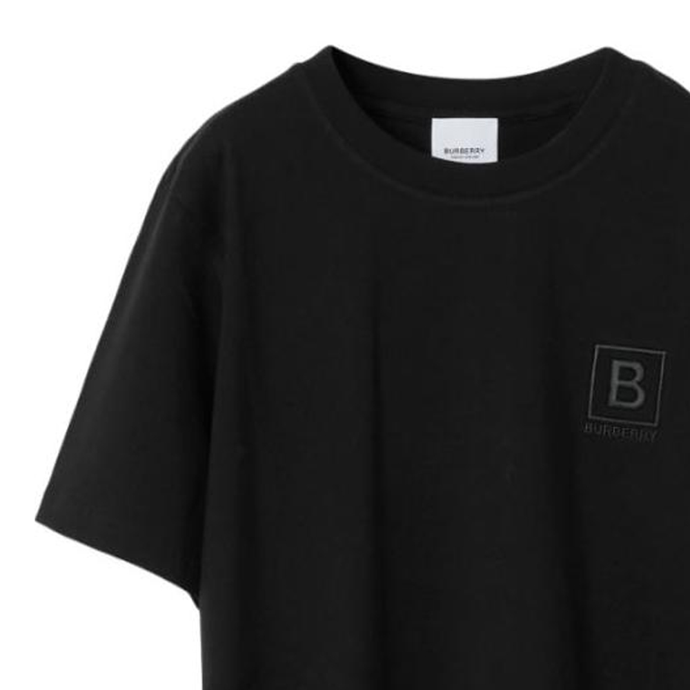 Purchase (Women) Burberry  Black Embroidered Logo Oversized T-Shirt SS23 80669081